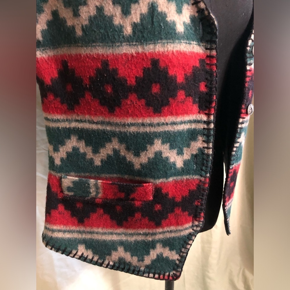 Erika Multicolor Vintage Boho Southwest Vest - Picture 4 of 9